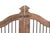 This Vintage Indian Teakwood Garden Gate or "Dog Door" is handcrafted from solid teakwood, featuring gracefully arched top...