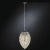 Contemporary Steel & Crystal Egg Arabesque Pendant from VGnewtrend For Sale - Image 3 of 3