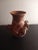 Brown 1940s Peruvian Quinua Clay Harvest Peacock Vase For Sale - Image 8 of 9