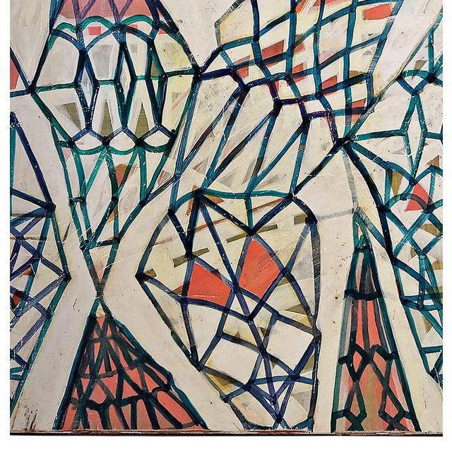 Wood Isabel Riley Painting 'White Diamonds' For Sale - Image 7 of 11