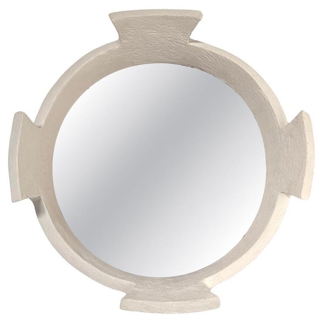 Quadrifoglio Handmade Ceramic Mirror by Renzo Maar For Sale - Image 11 of 11