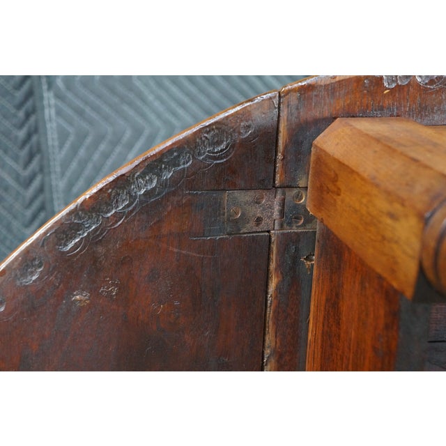 Antique 19th Century Victorian Mahogany Drop Leaf Oval Dining Table Console For Sale - Image 17 of 18