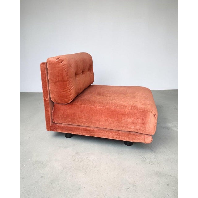 Salpol Modular Sofa in Dralon Velvet, Italy, 1970, Set of 4 For Sale - Image 13 of 18
