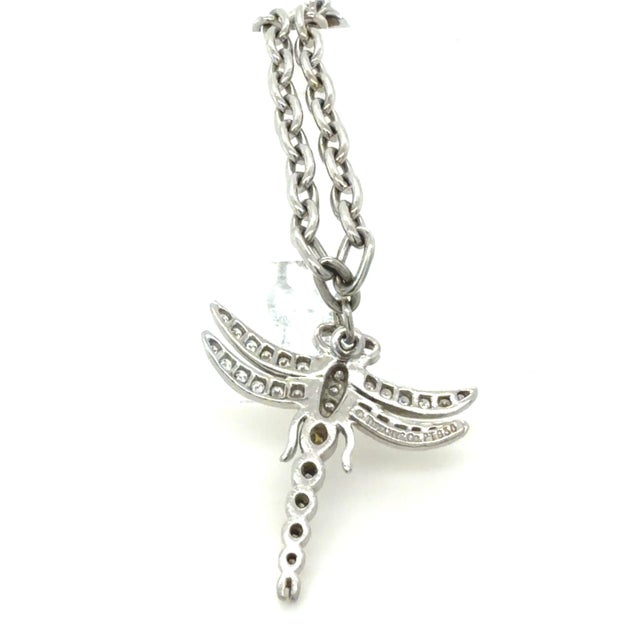 Tiffany and Co. Tiffany & Co. Platinum and Diamond Dragonfly Charm Bracelet For Sale - Image 4 of 4