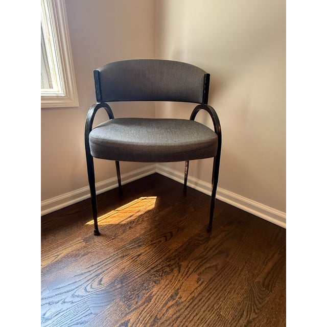 Contemporary Laclasica Curved Accent Chair For Sale - Image 3 of 8