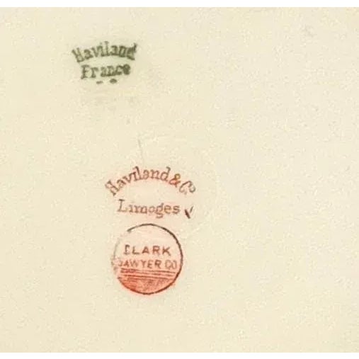 White French Limoges Porcelain Floral Plates - 6", 1900's - Set of 4 For Sale - Image 8 of 11