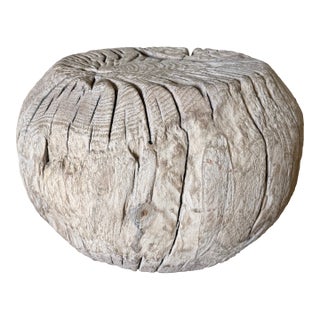 Vintage Elm Table Stump For Sale