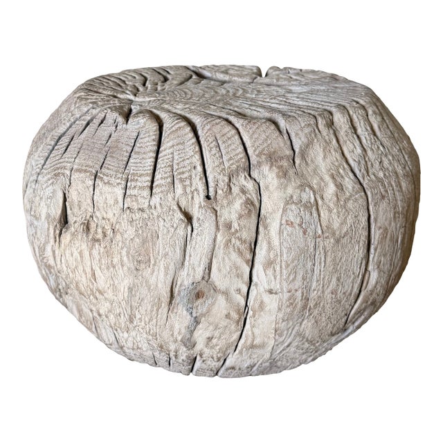 Vintage Elm Table Stump For Sale