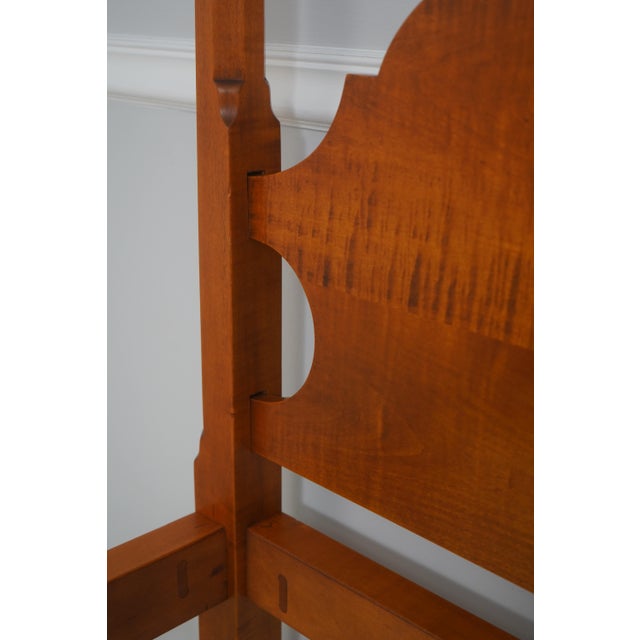 Eldred Wheeler Queen Size Tiger Maple Bed For Sale - Image 9 of 16