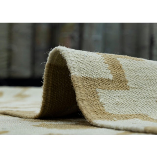 Brown Turkish Kilim Oriental Handmade Flatweave 12'3" x 15'4" #18148 For Sale - Image 8 of 8