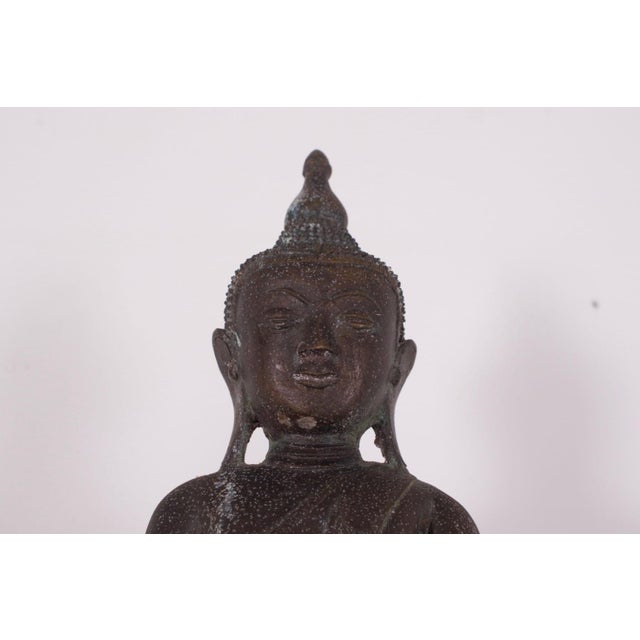 Metal Burmese Bronze Buddha, Shan Kingdoms, 1890s-1910s For Sale - Image 7 of 8