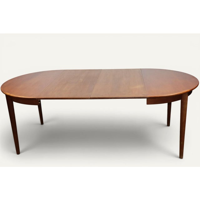 Danish Extendable Round Teak Dining Table, 1960s For Sale - Image 13 of 18
