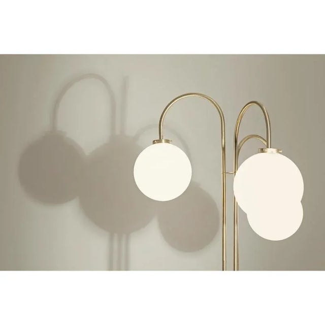 Contemporary DL330 Floor Lamp in White Marble and Blown Glass by Daluce For Sale - Image 3 of 8