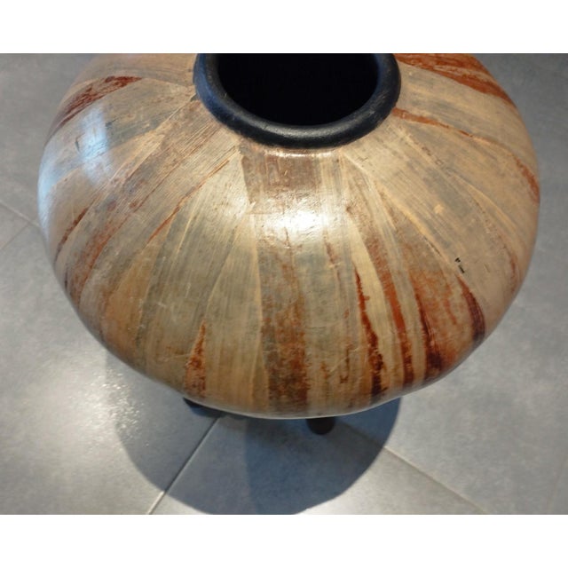 Large Vintage Vase in Leaves, 1950s For Sale - Image 13 of 18