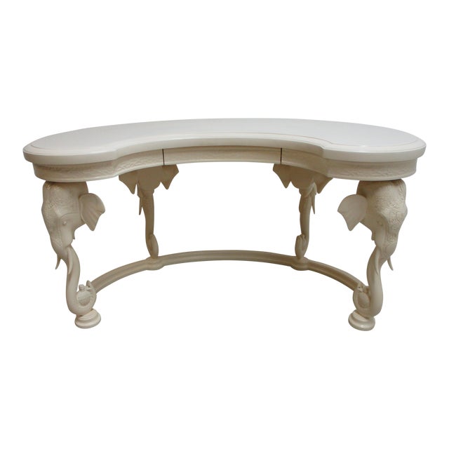 Vintage French Regency Gampel Stoll Fretwork Elephant Writing Desk Chairish