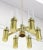 7 Bulbs 6 Point Geometric 3 Way Italian Light Fixture Chandelier Parzinger Style For Sale - Image 4 of 11
