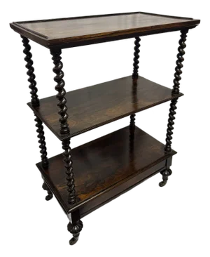 English Regency Rosewood Etagere, Circa 1820-30