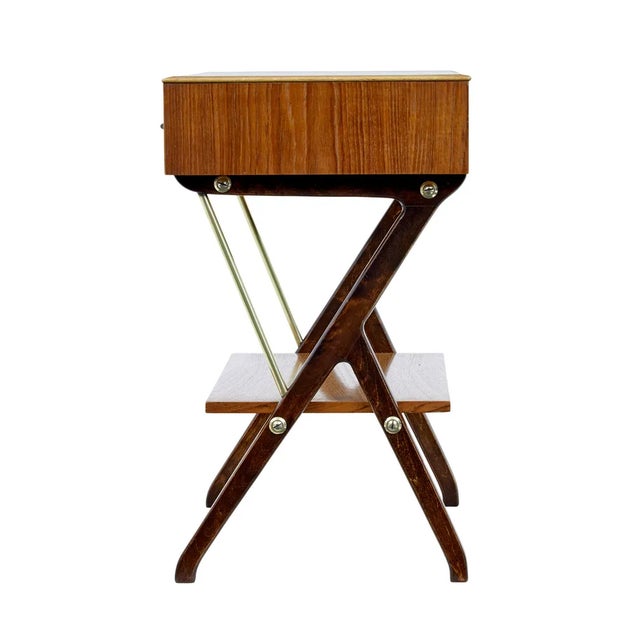 Mid 20th Century Scandinavian Modern Teak Side Table, 1960s For Sale - Image 6 of 8