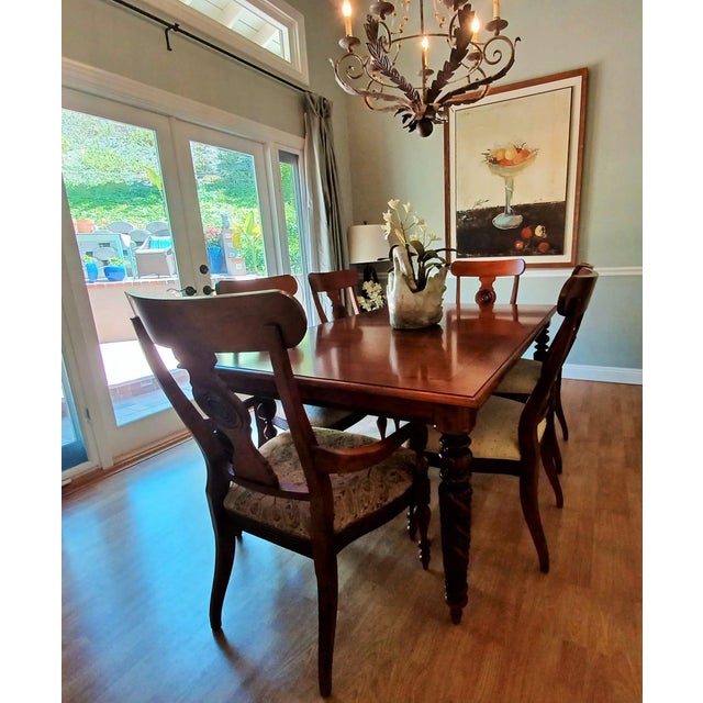 Ethan Allen British Classics Livingston Dining Table and Chairs 9