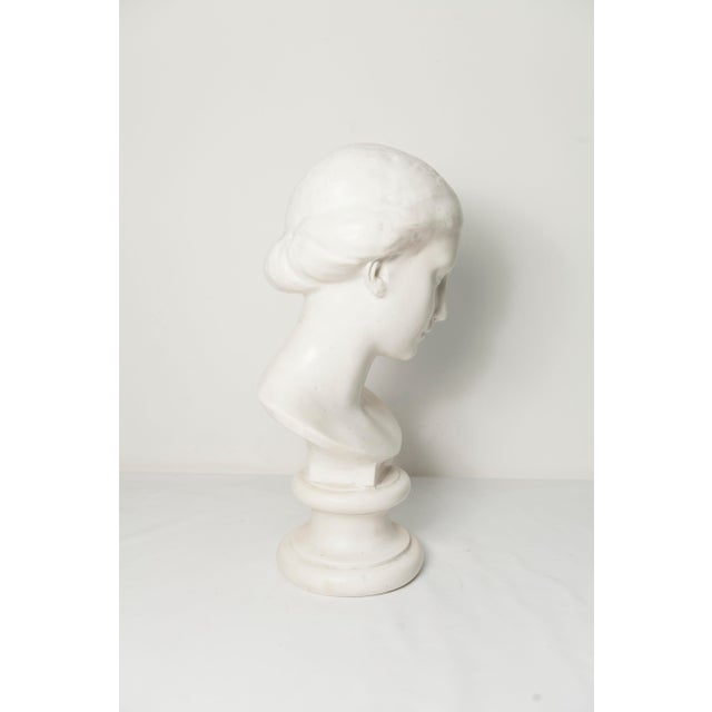 Marble Bust of a Woman, 1800s For Sale - Image 13 of 17