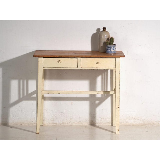 Pine Table with Drawers, Central Europe, 1910 For Sale - Image 11 of 13
