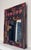 Vintage Tribal Folk Art Painted Wood Wall Mirror in Black, Red & Yellow For Sale - Image 4 of 13