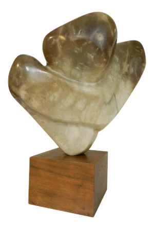 1960s O. Olsson Abstract Marble Sculpture