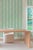 Not Yet Made - Made To Order Garden Leaf Stripe Grasscloth Wallpaper by House Party | Sage & Mint Green | 8 Yards For Sale - Image 5 of 7