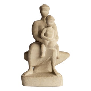 Mid-Century Modern Plaster Sculpture by Stig Blomberg, 1950s For Sale
