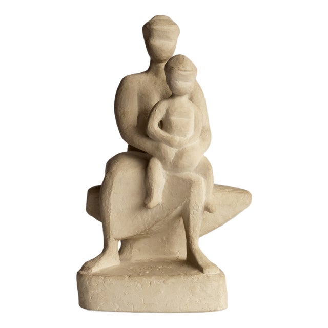 Mid-Century Modern Plaster Sculpture by Stig Blomberg, 1950s For Sale