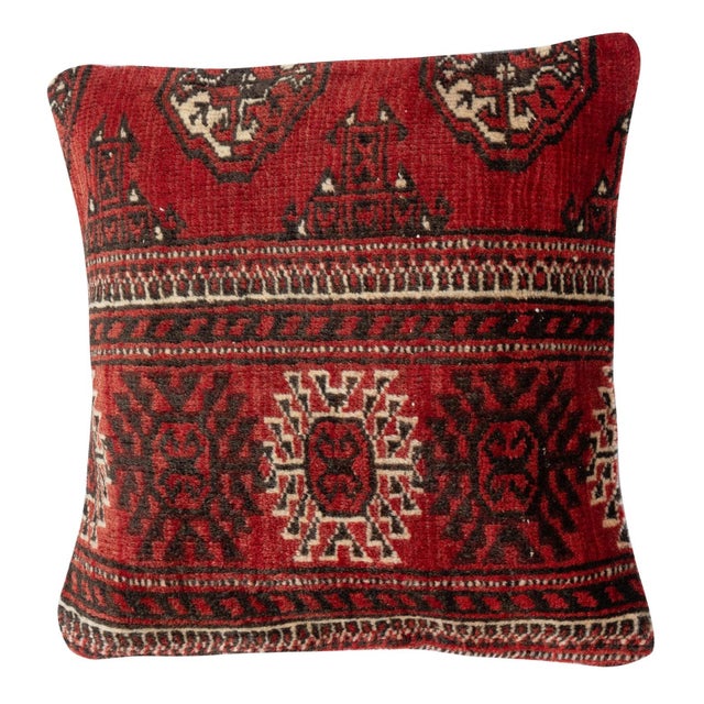 Bring history and warmth into your home with this vintage handmade Turkish wool rug cushion cover set. This pair of...