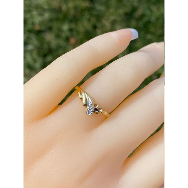 Metal The Dandridge: Ladies 14K Gold Cocktail Ring with Diamonds For Sale - Image 7 of 9