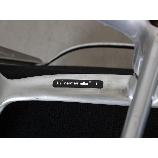 Black EA 216 Softpad Lounge Chair by Charles & Ray Eames for Herman Miller, 1979 For Sale - Image 8 of 12