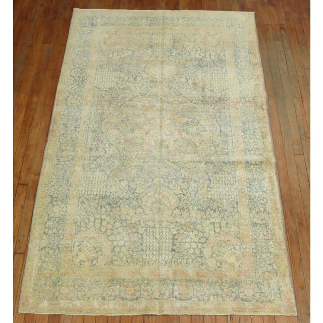 Textile Early 20th Century Persian Kerman Accent Rug - 4'6" x 7'10" For Sale - Image 7 of 7