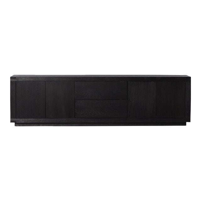Four Hands Warby Media Console - Worn Black Veneer For Sale