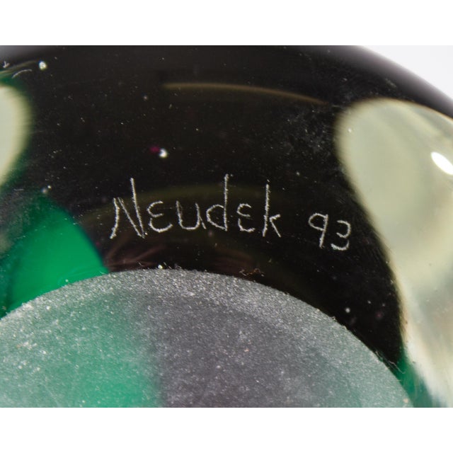 1993 Art Glass Sculpture by William Neudek For Sale - Image 9 of 9