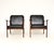 A stunning pair of vintage Danish armchairs by Ole Wanscher. They were made by P. Jeppesen, they date from the 1960’s. The...