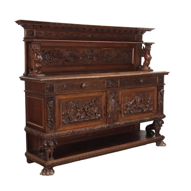 20th Century Neo-Baroque Cupboard in Walnut For Sale - Image 16 of 16