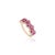 14k Yellow Gold 1.91ct Pear Ruby & Diamond Contemporary Cocktail Ring Size 5 For Sale - Image 4 of 16