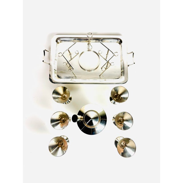 Old English Silver-Plated Cocktail Set, Circa 1940 For Sale - Image 10 of 12