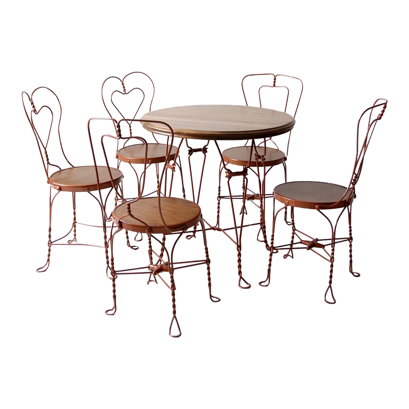 Ice Cream Parlor Table And Chairsnull