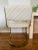 Cal-Style Late 20th Century Cal-Style Gold and Cream Upholstered Cantilevered Chair For Sale - Image 4 of 6