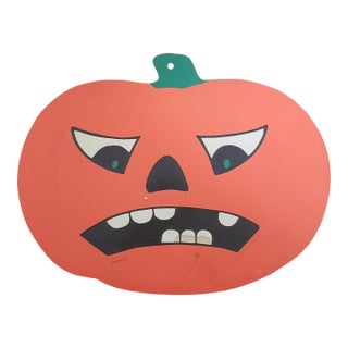 Mad Pumpkin Jack O Lantern Die Cut Halloween For Sale
