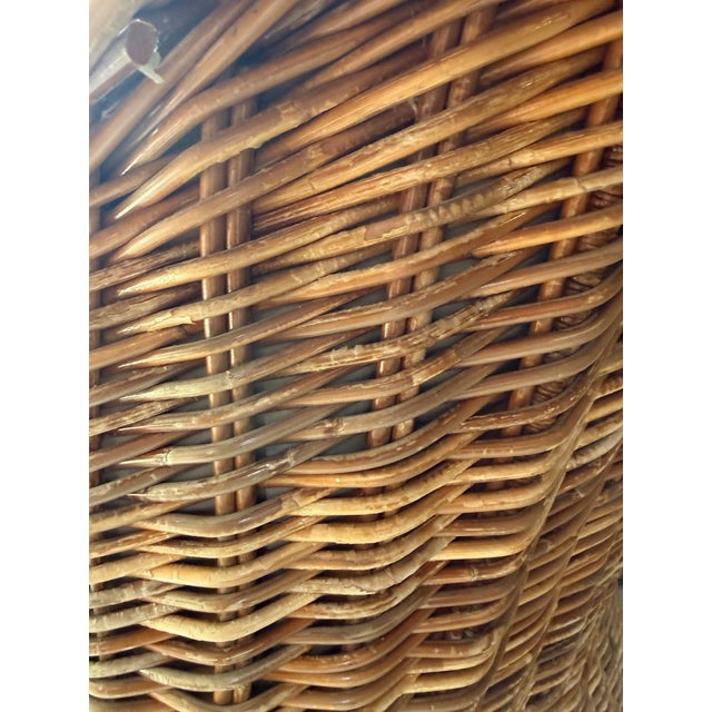 Mid-Century Modern The Wicker Works Classic Large Scale Lounge Chairs For Sale - Image 3 of 5