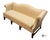 Vintage Chippendale Style Mahogany Frame Camel Back Ivory Damask Print Upholstered Sofa For Sale In Greensboro - Image 6 of 10