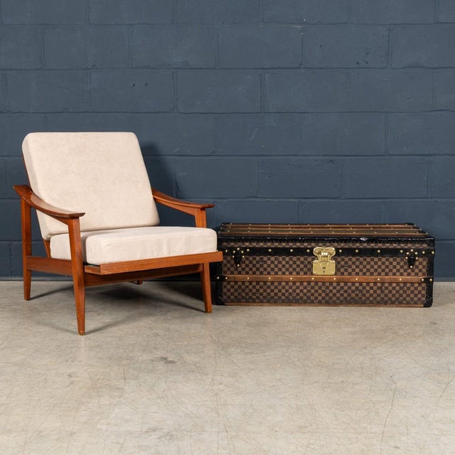 19th Century Antique Louis Vuitton Trunk in Damier Canvas, France, 1890 For Sale - Image 3 of 18