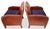 1930s French Art Deco Leather Studded Club Chairs. 1930's France For Sale - Image 5 of 12