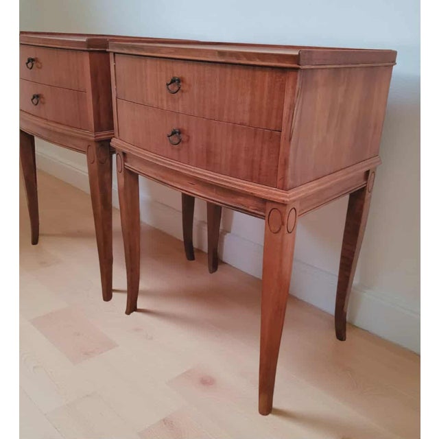 1900 - 1909 Early 20th Century Louis XVI Style Nightstands/Pair of Vintage Louis Style Side Tables For Sale - Image 5 of 8