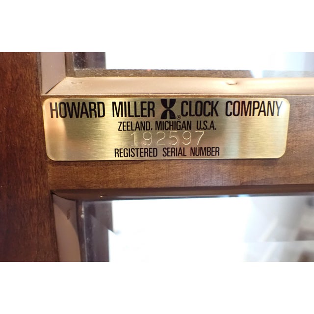 1970's Howard Miller "Aristocrat" Grandfather Clock For Sale - Image 9 of 12