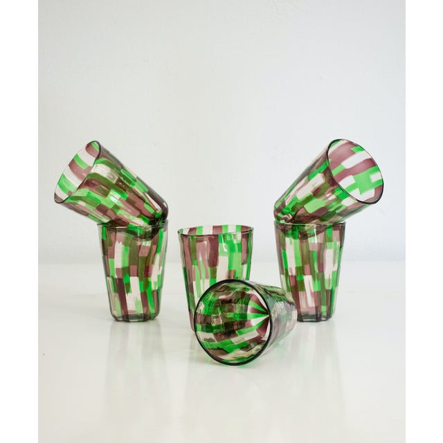 Italian Murano Glassware by Mariana Iskra for Ribes, 2004, Set of 6 For Sale - Image 4 of 9